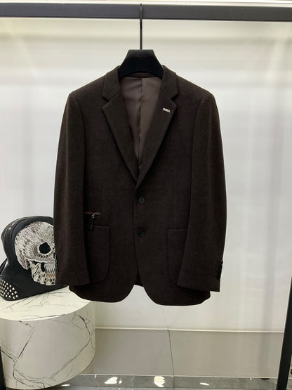 Zegna Blazer - Brown, Beige