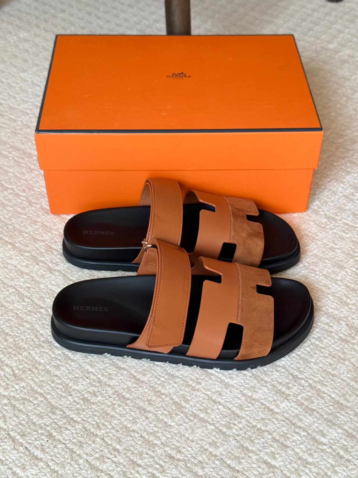 Hermès Slippers - Brown & Beige