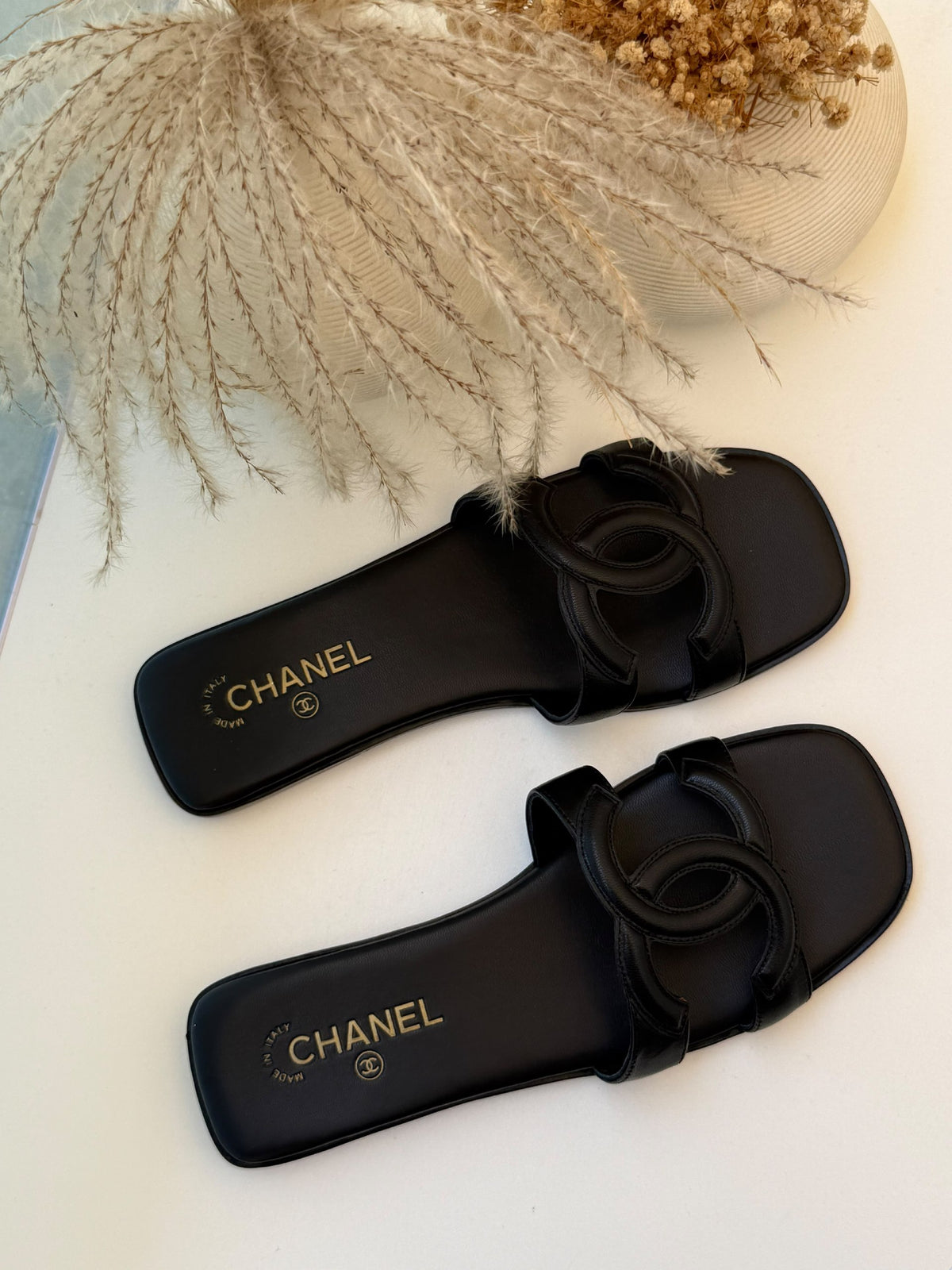 Chanel Slippers - Black