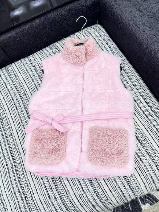 Moncler Belted Jacket - Pink