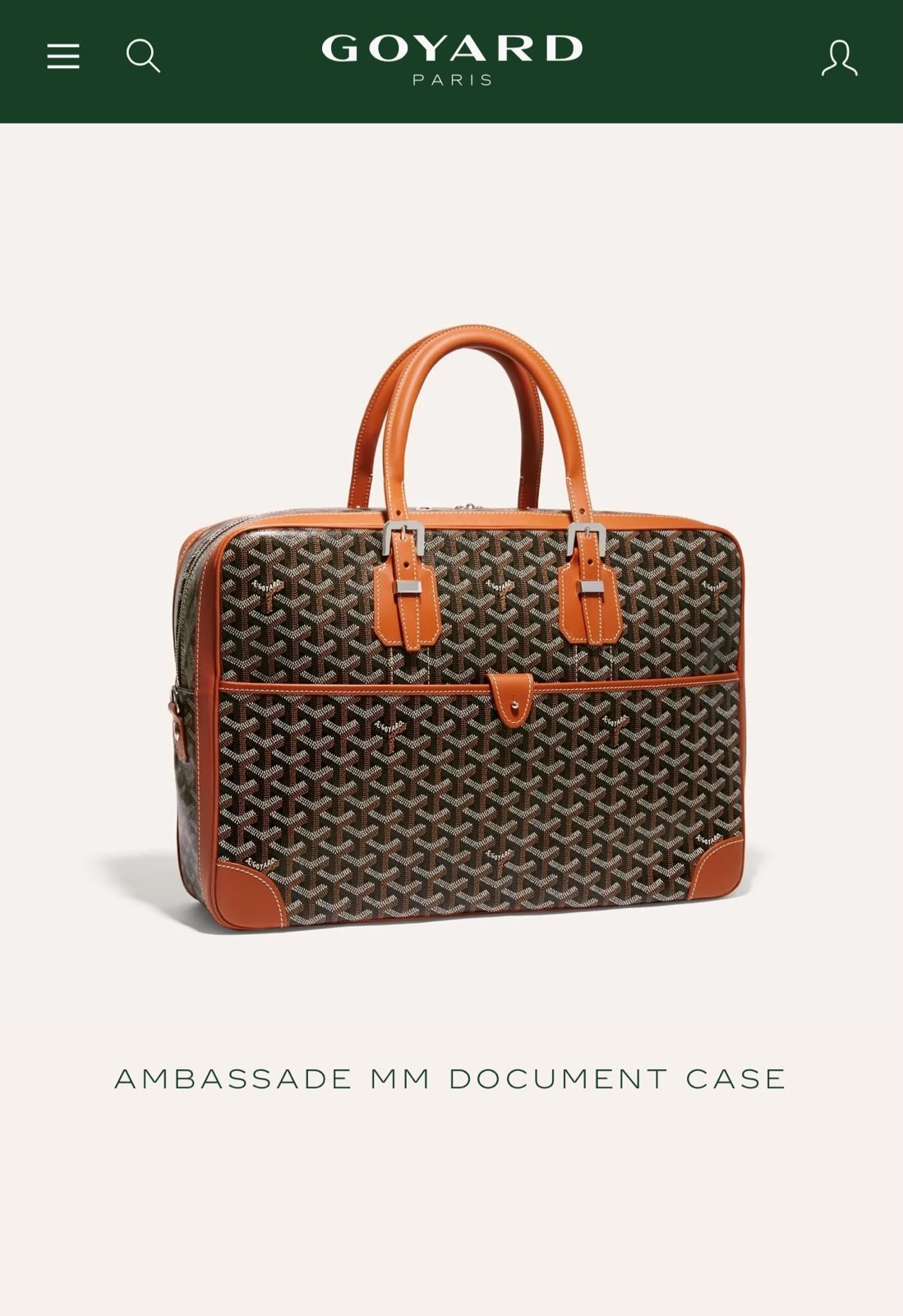 Goyard Ambassade Laptop Bag - Brown Monogram