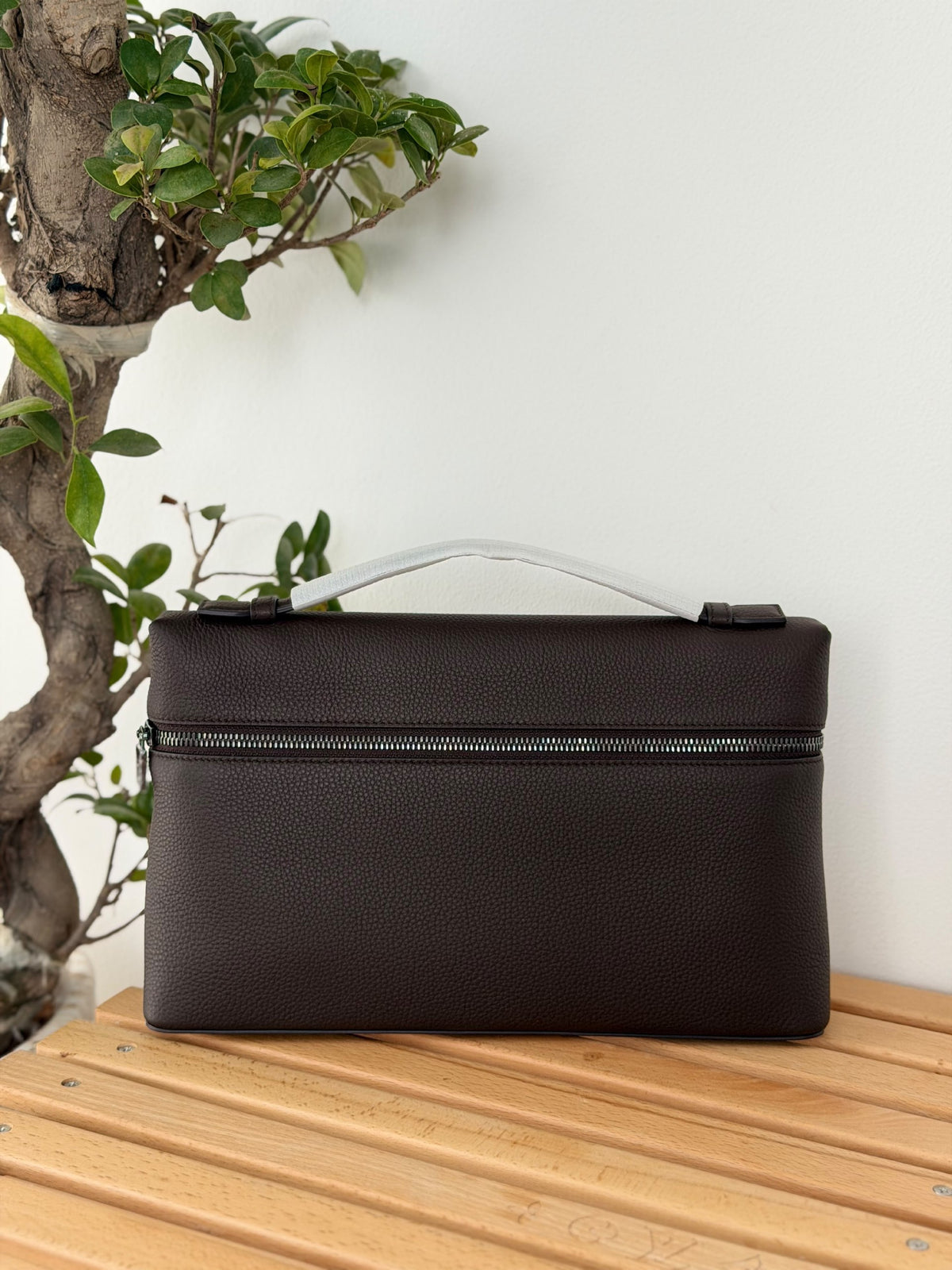 Loro Piana Top-Handle Laptop Bag - Dark Brown