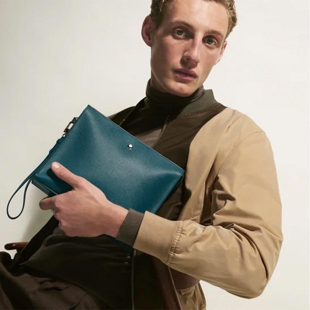 Montblanc Clutch - Blue
