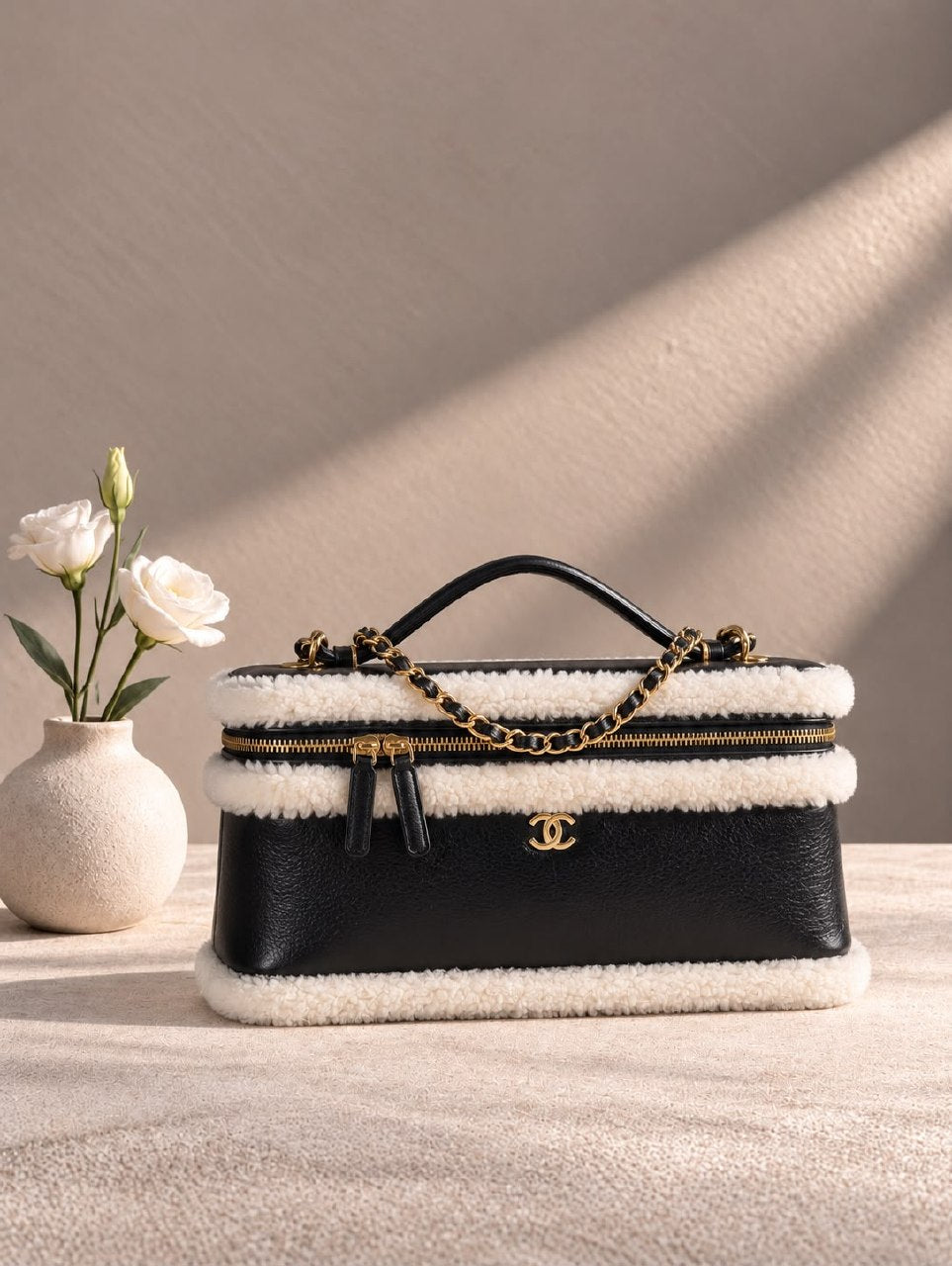 Chanel Structured Handbag - Black