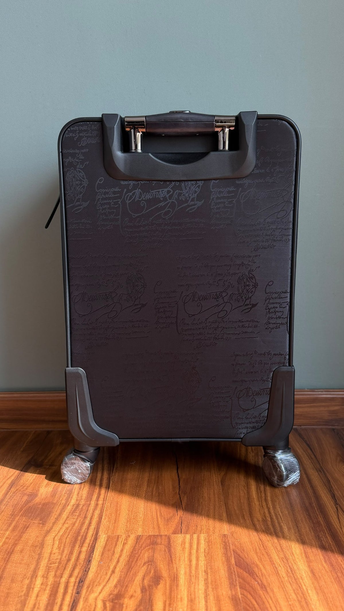 Berluti Split-Panel Script Suitcase - Brown