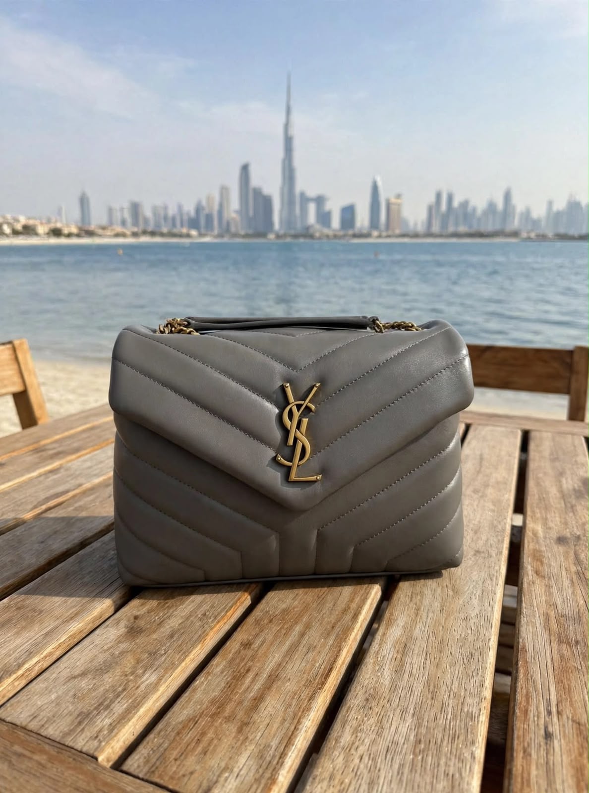 YSL Shoulder Bag - Grey