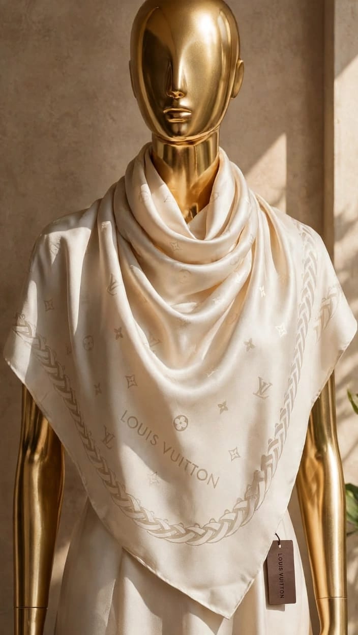 Louis Vuitton Scarf - White Monogram