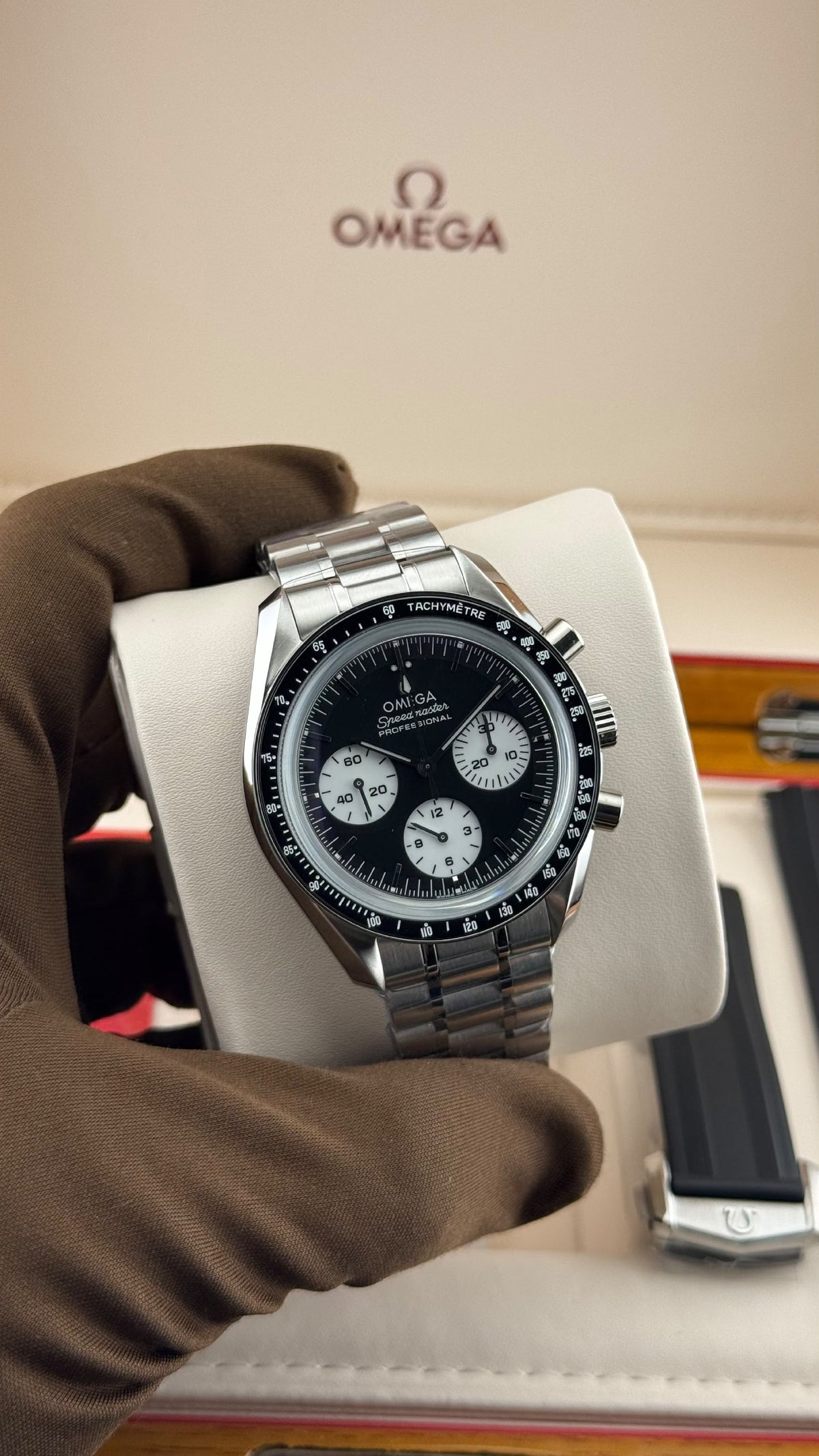 Omega Watch - Silver & Black
