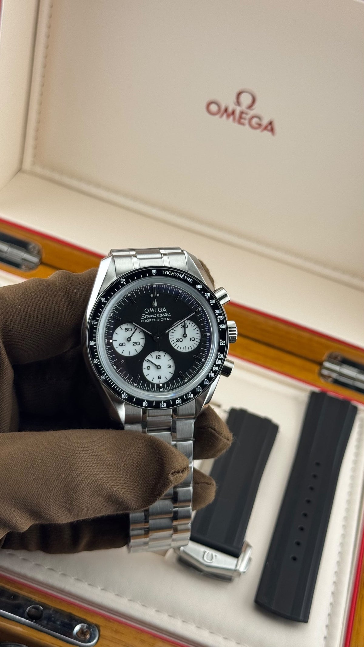 Omega Watch - Silver & Black