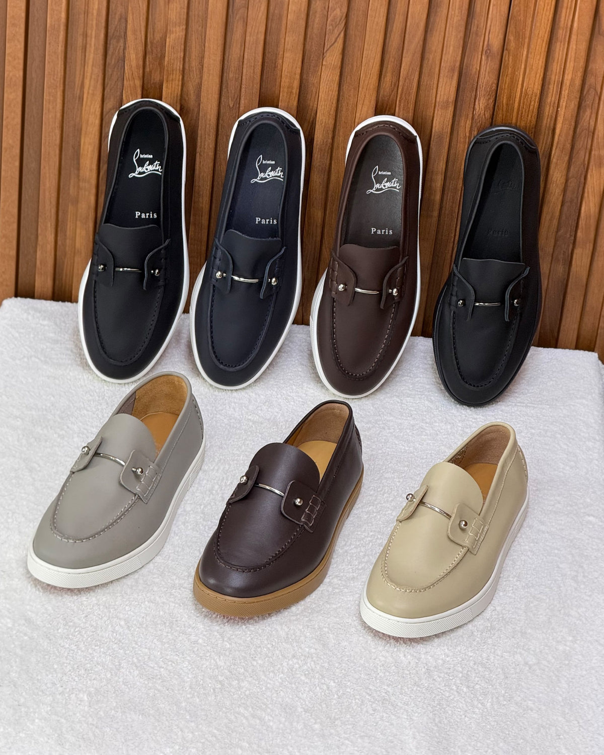 Christian Louboutin Loafers - Black, Navy, Brown, Grey, Beige