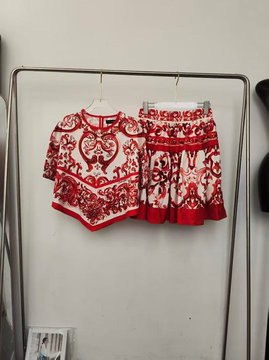 Dolce & Gabbana Set - Red & White