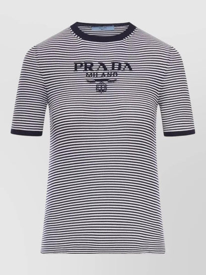 Prada Knitted T-Shirt - Black