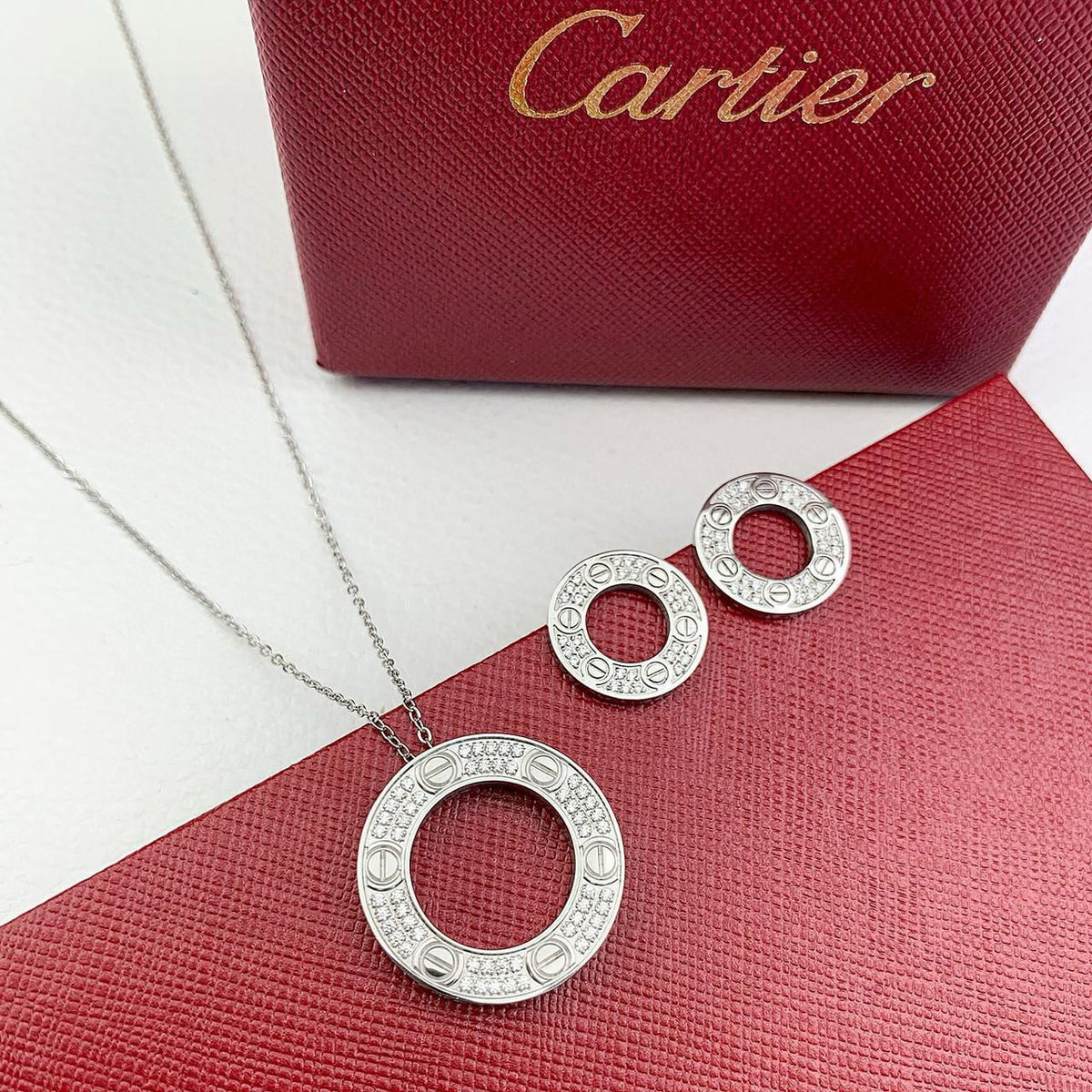 Cartier Jewelry Set - Silver