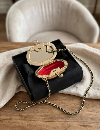 Chanel Lip-Shaped Clutch - Gold