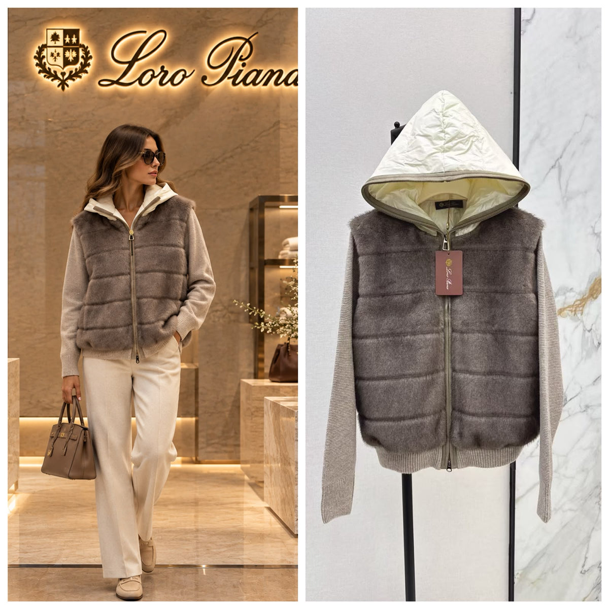 Loro Piana Hooded Jacket - Beige