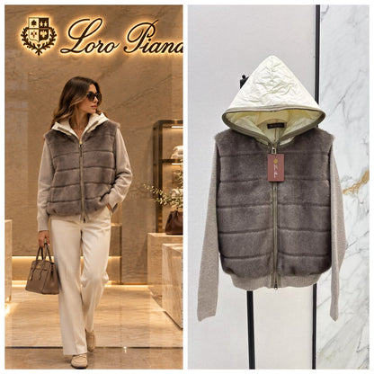 Loro Piana Hooded Jacket - Beige