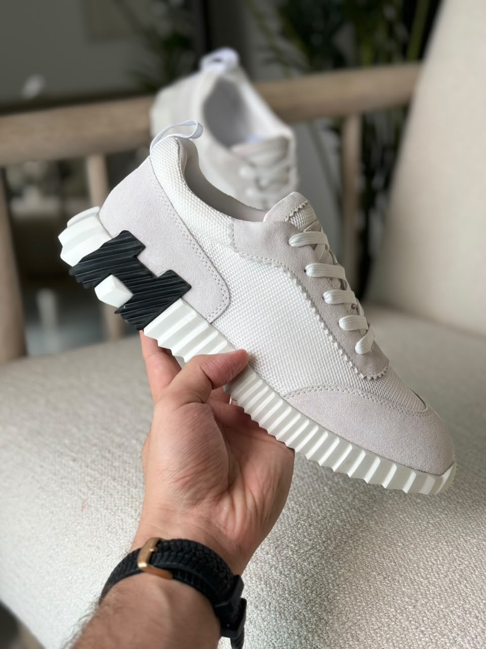 Hermès Sneakers - White & Black