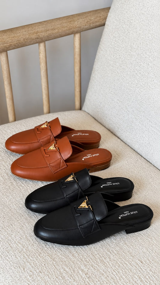 Louis Vuitton Mule - Brown, Black