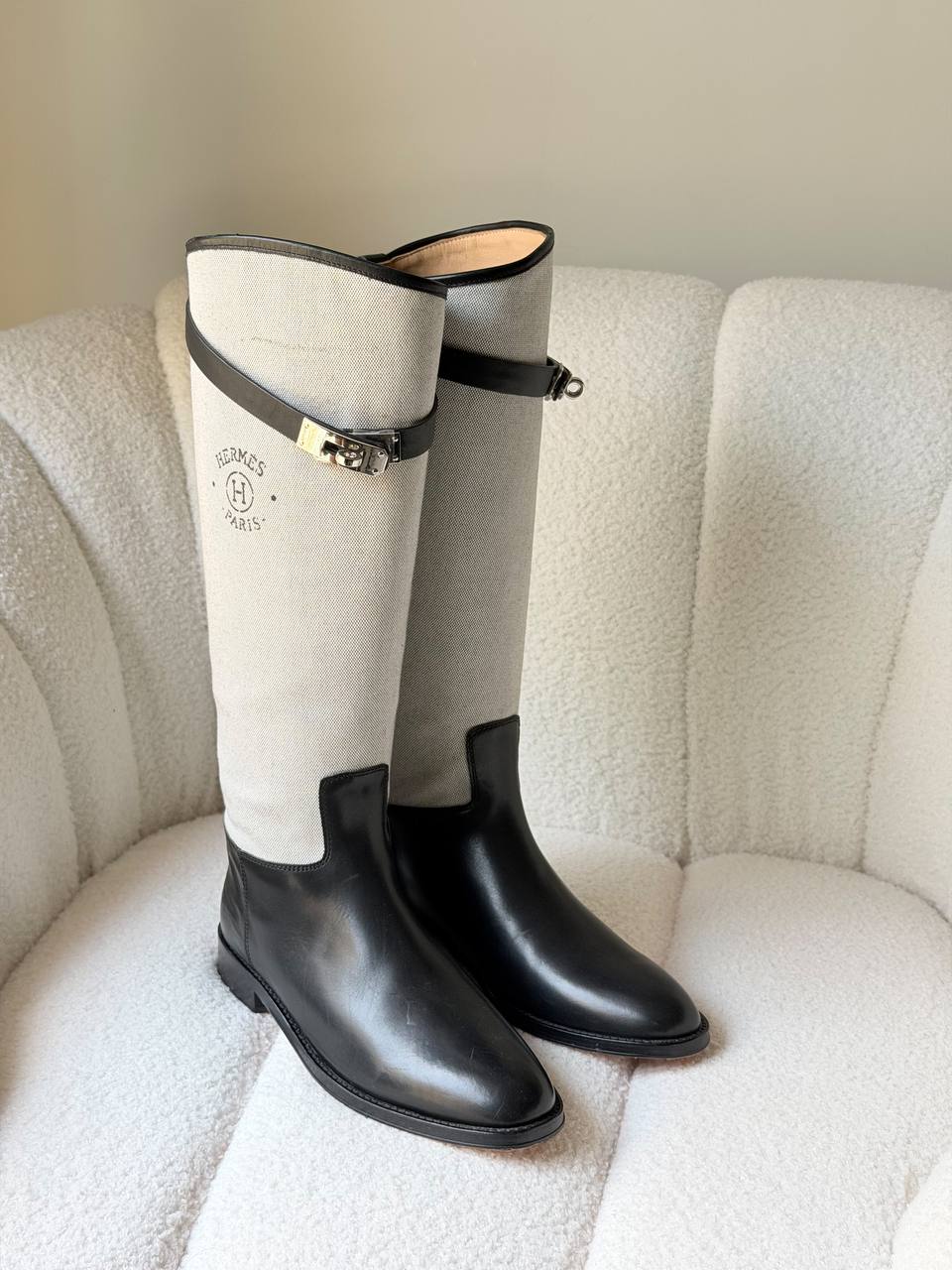 Hermes High Cut Boots - Black