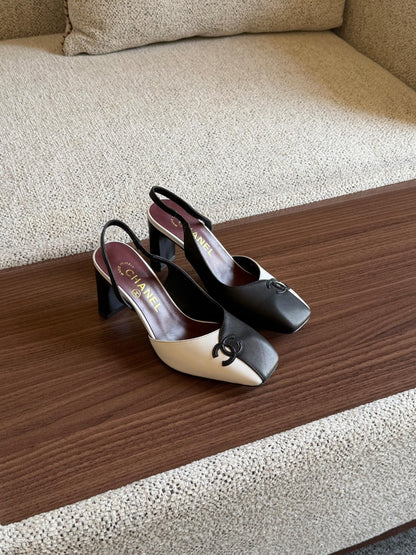 Chanel Heels - Black & White