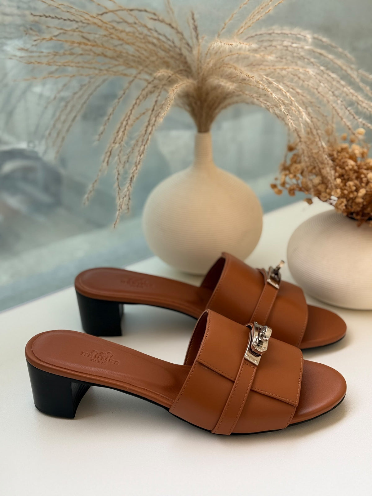 Hermès Heels - Brown, Black, White