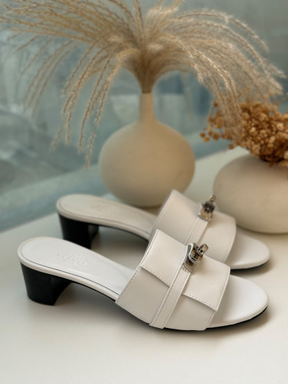 Hermès Heels - Brown, Black, White
