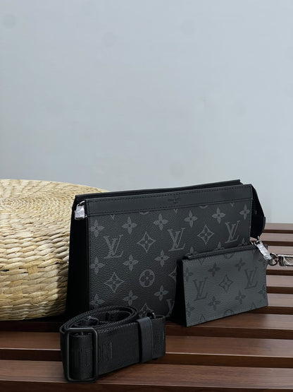 Louis Vuitton Gaston Crossbody Bag - Dark Grey Monogram