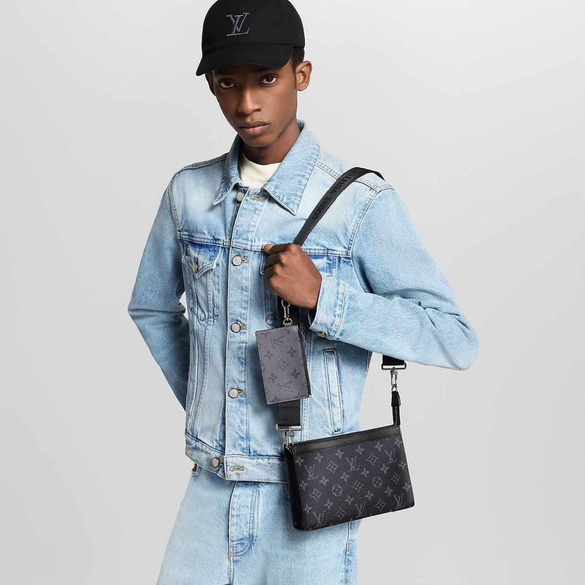 Louis Vuitton Gaston Crossbody Bag - Dark Grey Monogram