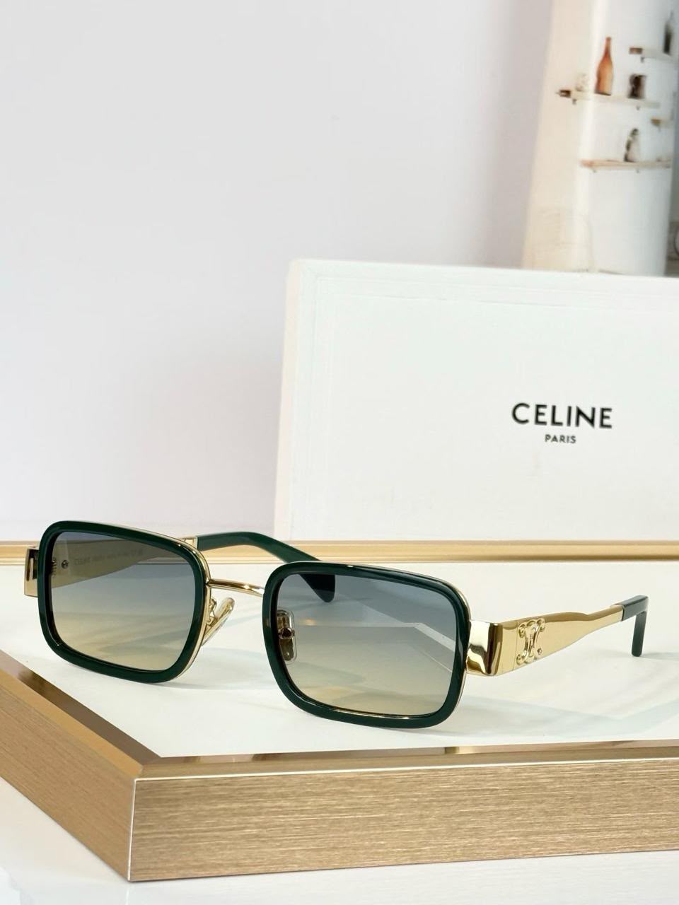 Celine Gradient-Lens Square Sunglasses - 