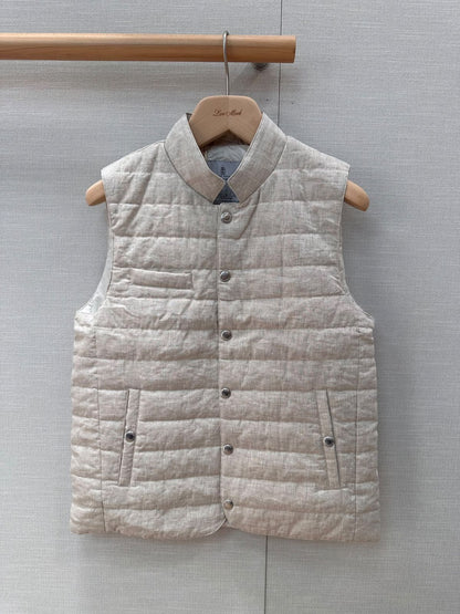 Brunello Cucinelli Quilted Vest - Beige
