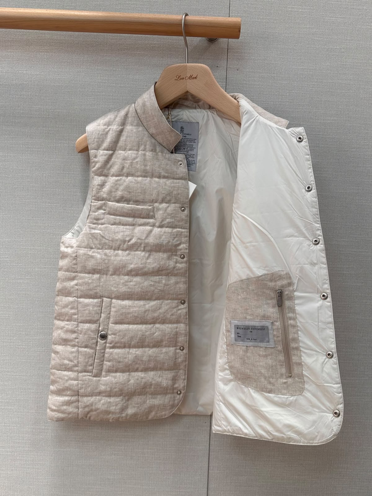 Brunello Cucinelli Quilted Vest - Beige