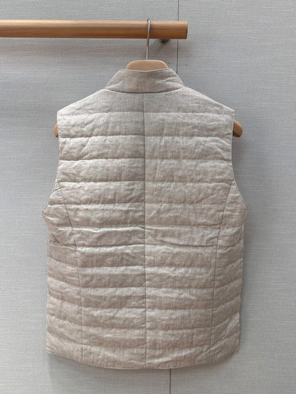Brunello Cucinelli Quilted Vest - Beige
