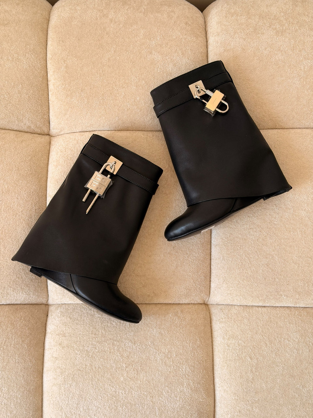 Givenchy Buckle-Cuff Boots - Black