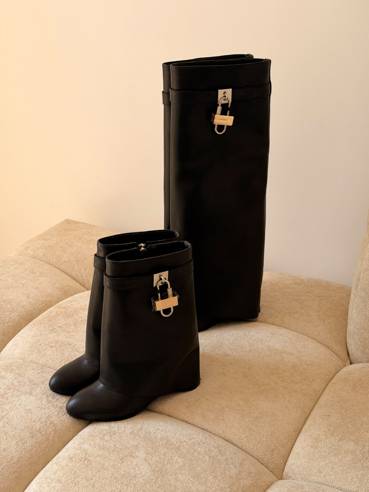 Givenchy Buckle-Cuff Boots - Black