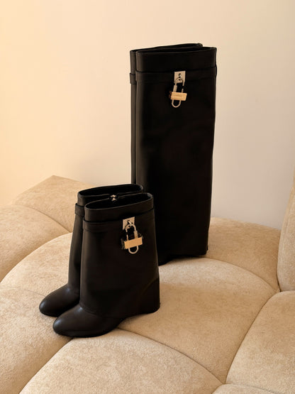 Givenchy Buckle-Cuff Boots - Black