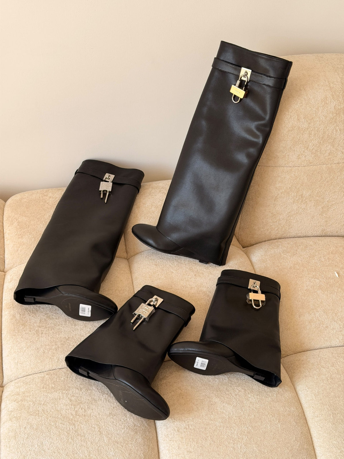 Givenchy Buckle-Cuff Boots - Black