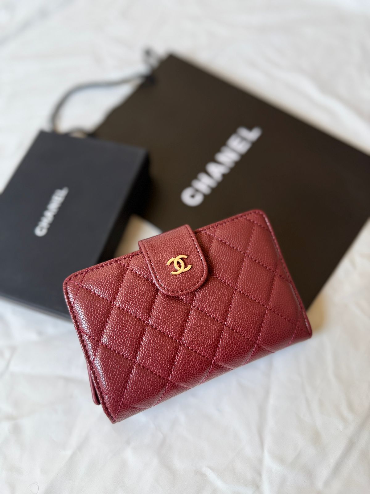 Chanel Wallet - Burgundy
