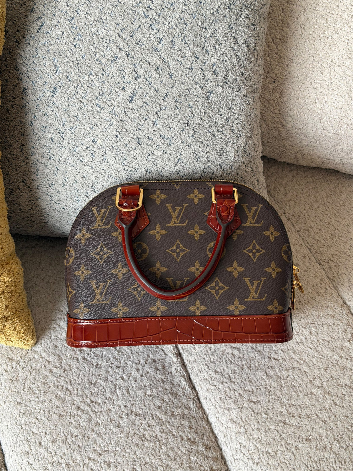 Louis Vuitton Handbag - Brown Croc Embossed