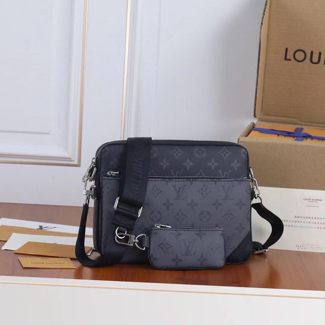 Louis Vuitton Panel Crossbody Bag - Dark Grey Monogram