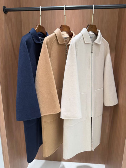 Hermès Coat - Navy, Beige, White