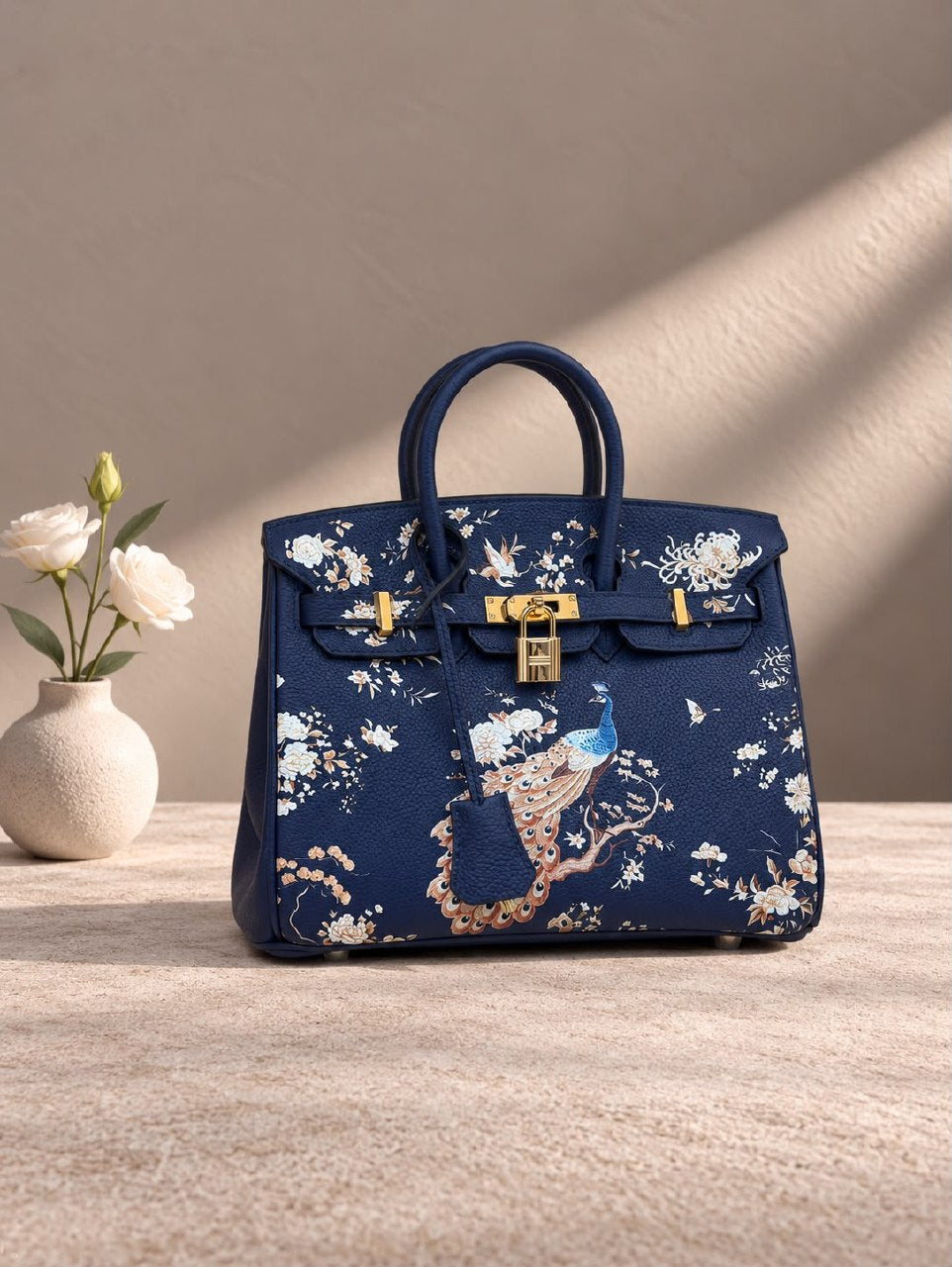 Hermès Handbag - Navy & Multi