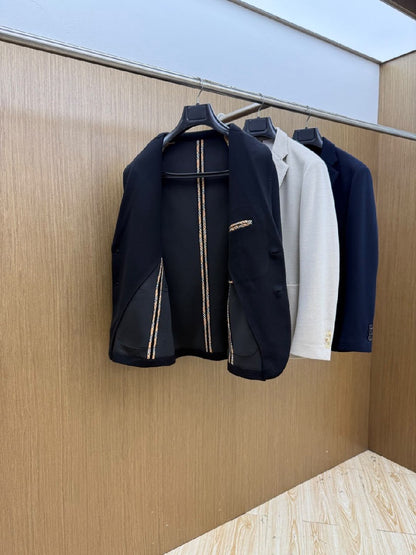 Burberry Blazer - Black, White, Navy