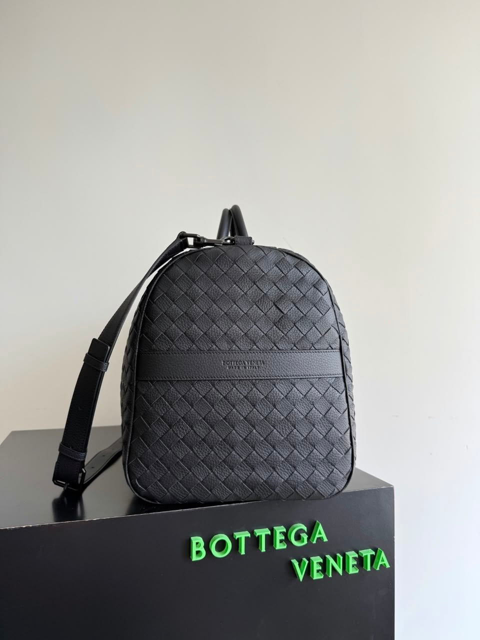 Bottega Veneta Woven Backpack - Black