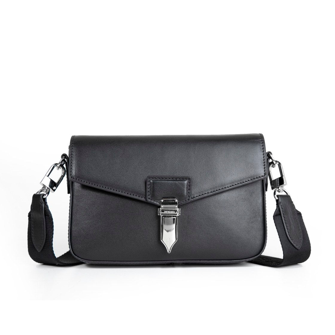 Montblanc Pen Nib Flap Crossbody Bag - Black