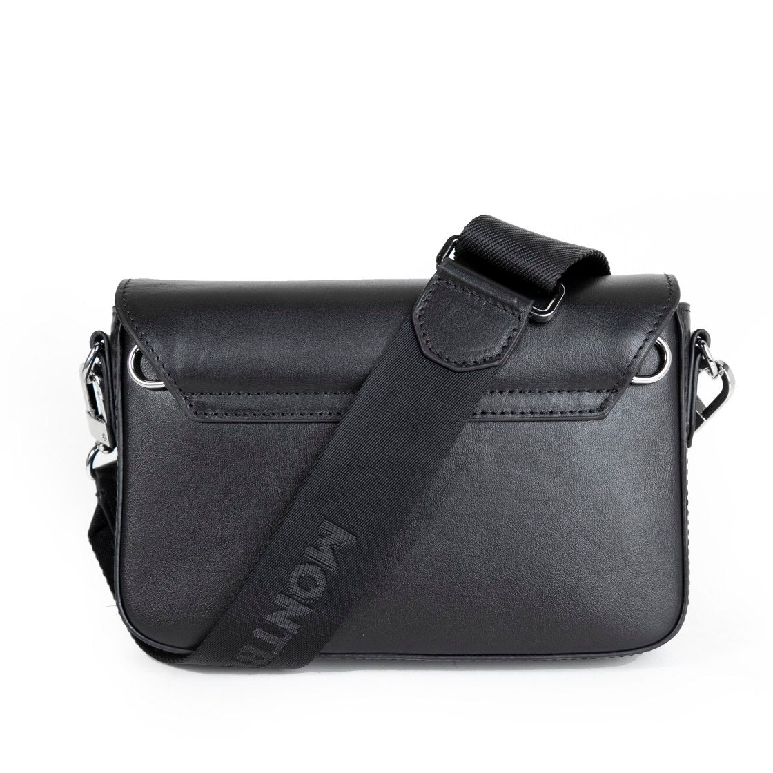 Montblanc Pen Nib Flap Crossbody Bag - Black