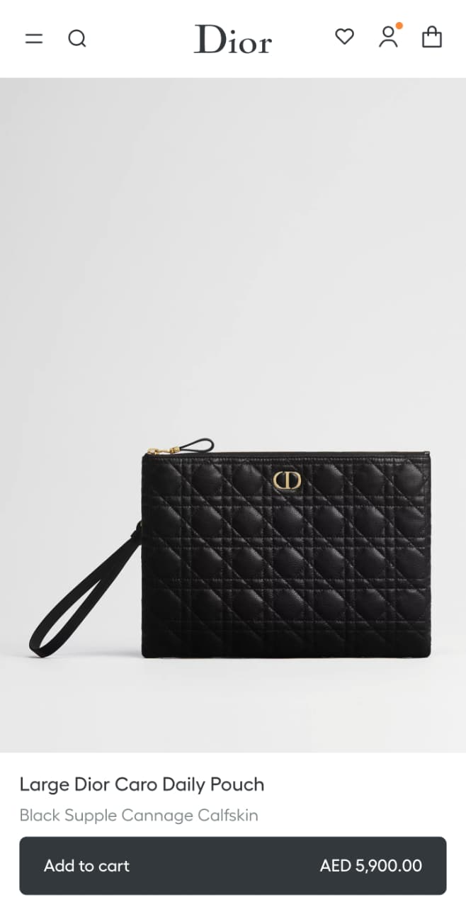 Dior Clutch - Black