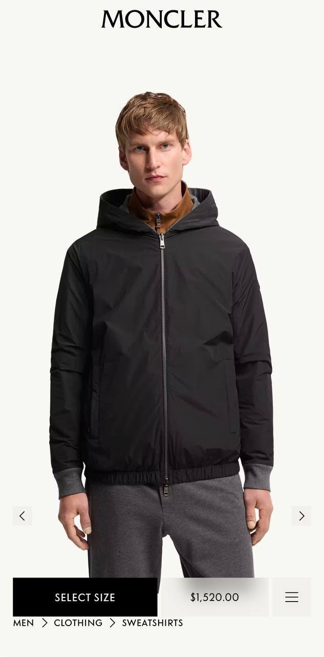 Moncler Hooded Jacket - Black