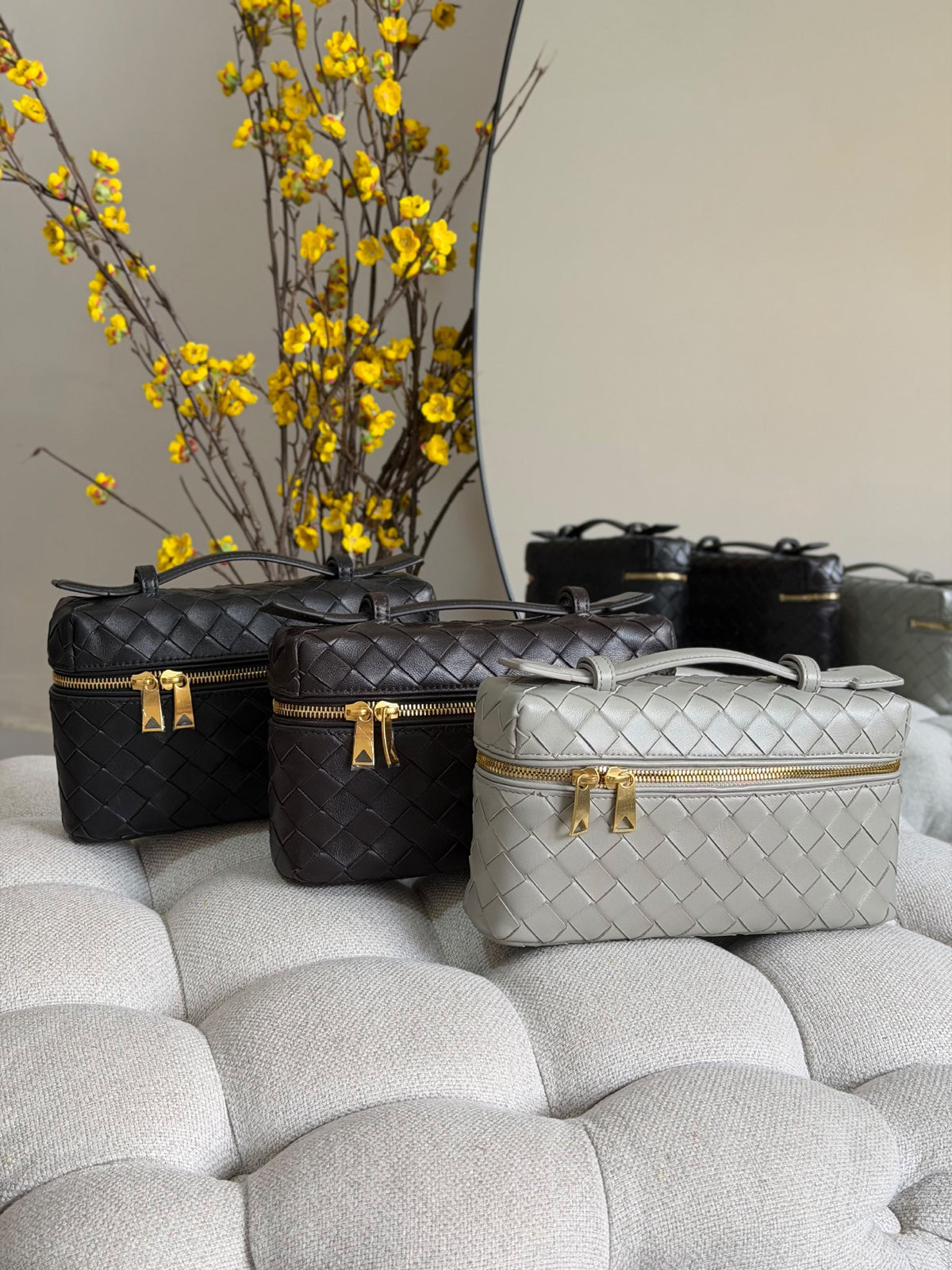 Bottega Shoulder Bag - Dark Brown