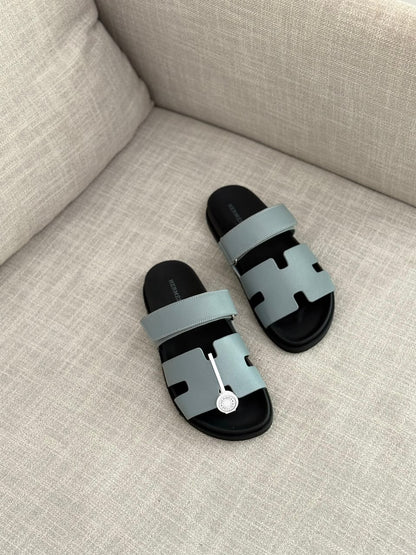 Hermès Slippers - Beige, Yellow, Black, Black & Blue, Light Blue, Blue