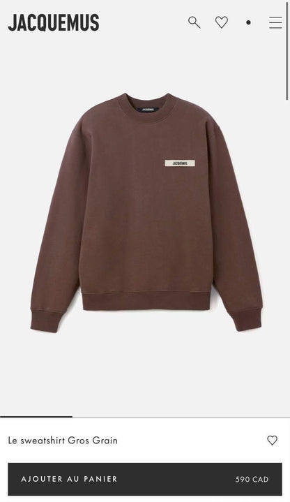 Jacquemus Sweater - Dark Brown